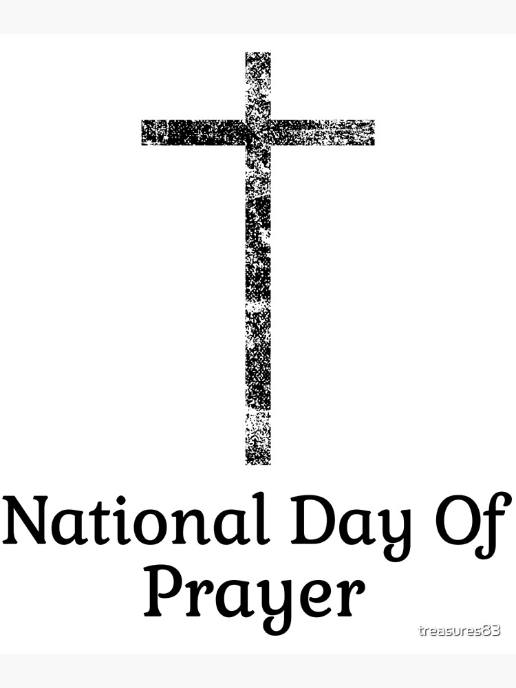 National Day Of Prayer Religious Church Prayer Event Ts Poster For