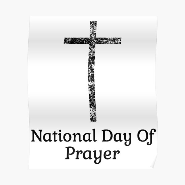 "National Day Of Prayer Religious Church Prayer Event Gifts" Poster for