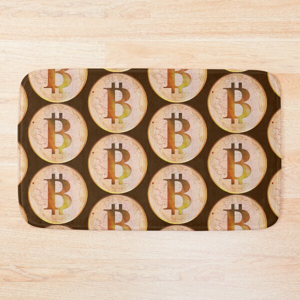 Item preview, Bitcoin World map New Dawn designed and sold by sublimepw.