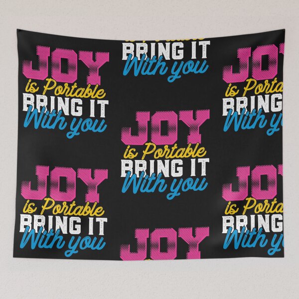 Item preview, Joy is Portable Motivation Joyful Happy Good Vibes Inspirational Gift designed and sold by treasures83.