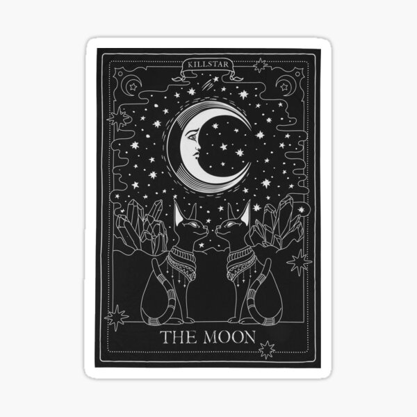 Mond-Tarot-Karte Sticker