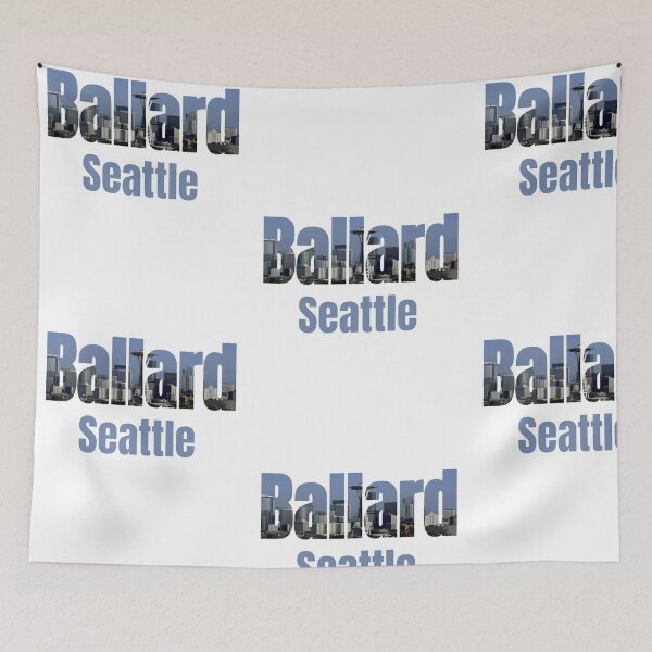 Item preview, Seattle Skyline, Ballard Neighborhood Seattle City designed and sold by treasures83.