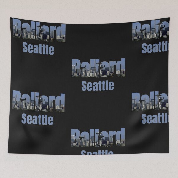 Item preview, Seattle Skyline, Ballard Neighborhood Seattle City designed and sold by treasures83.
