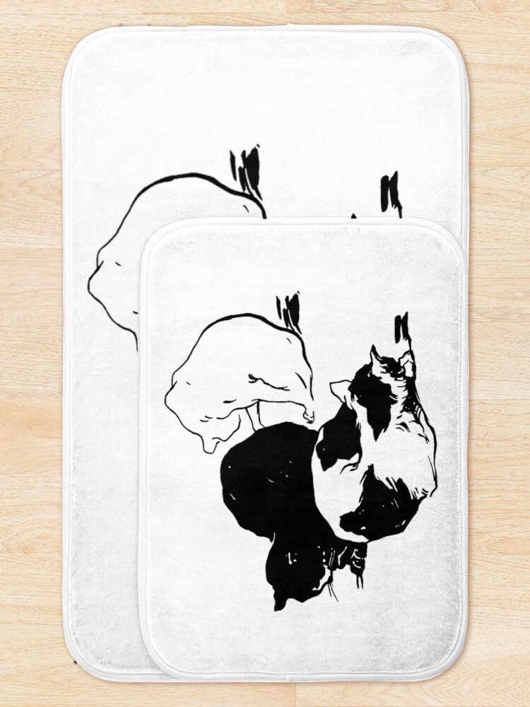 Alternate view of Sleepy Cats Art Nouveau Illustration Bath Mat