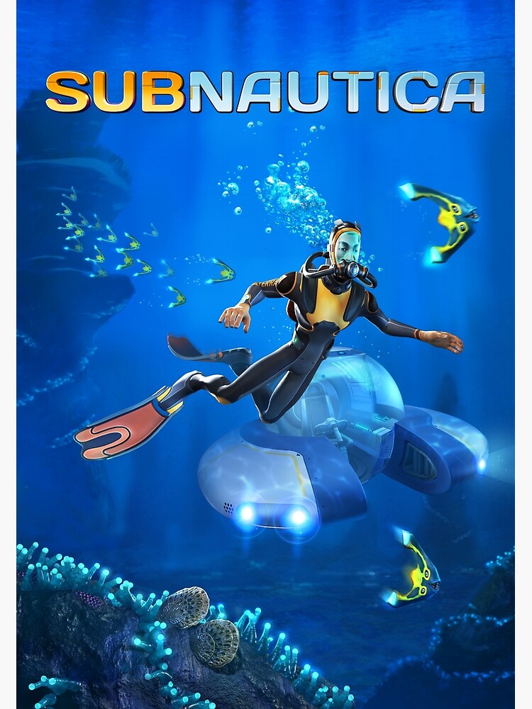 Subnautica Game Cover Poster For Sale By Recordingblock Redbubble