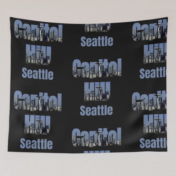 Item preview, Seattle Skyline, Capitol Hill Neighborhood, Capitol Hill Seattle City designed and sold by treasures83.