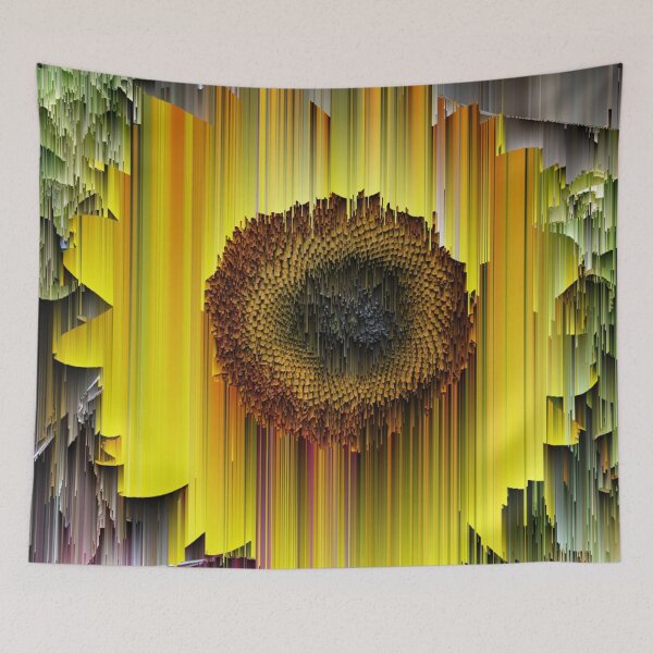 Artikelvorschau, Glitched Sonnenblume entworfen und verkauft von JillyBeanDesign.