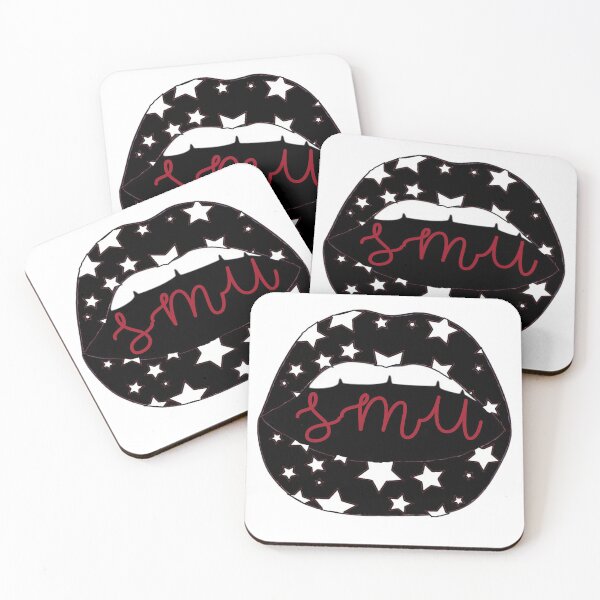 Item preview, SMU Lips BW Red Script Stars designed and sold by one-broke-kid.