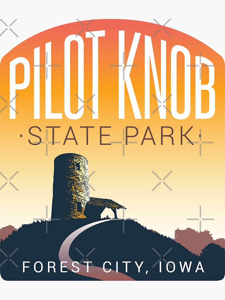 "Pilot Knob State Park" Sticker by NaomiFriend Redbubble