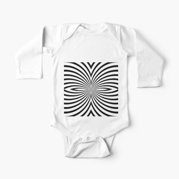 Optical Illusion Long Sleeve Baby One-Piece
