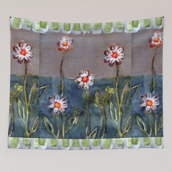 Item preview, The Flower Box Encaustic (Wax) Painting designed and sold by Heatherian.