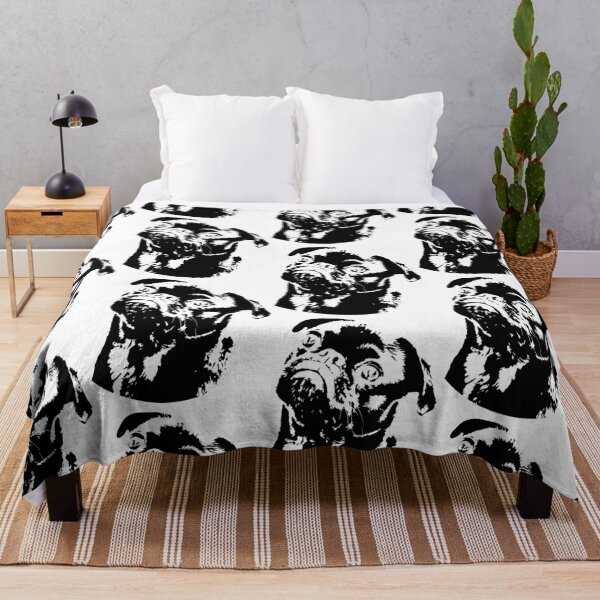 Item preview, Black pug silhouette designed and sold by taraalpert.