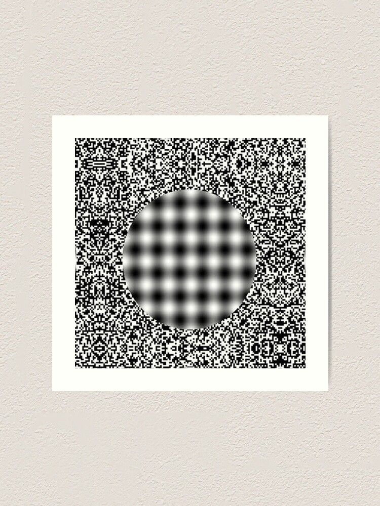 Alternate view of Optical illusion in Physics Art Print