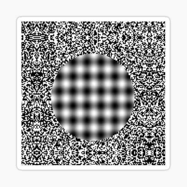 Optical illusion in Physics Sticker