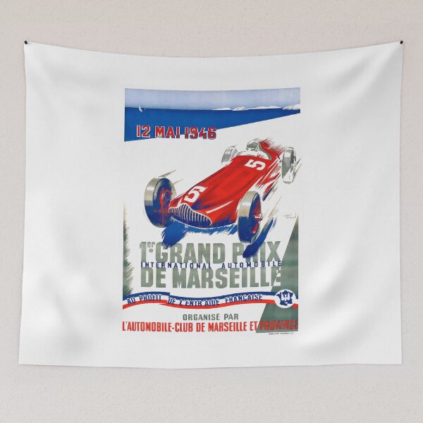 Item preview, 1946 MARSEILLE Grand Prix Racing Poster designed and sold by retrographics.