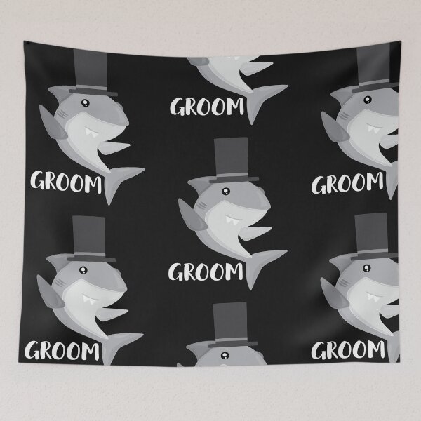 Item preview, Shark Groom, Future Husband, Hubby Shark Wedding Couple Lovers designed and sold by treasures83.