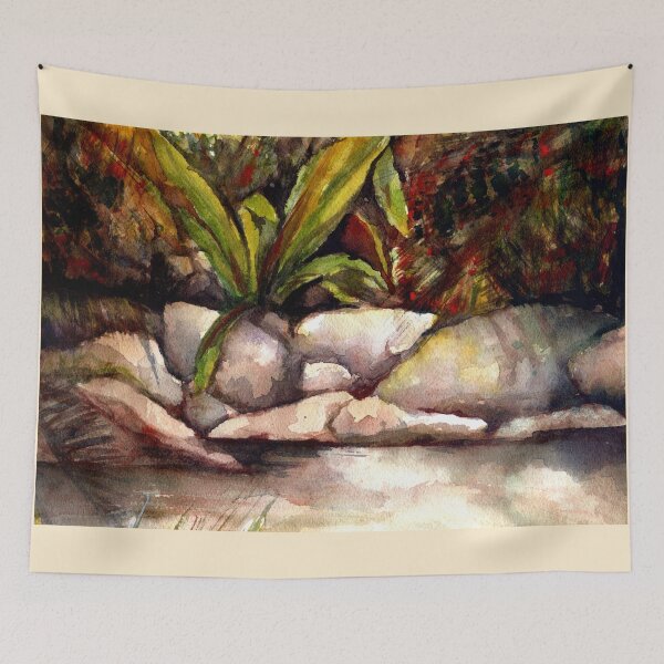 Item preview, The Rock Pool Watercolour & Gouache Painting  designed and sold by Heatherian.