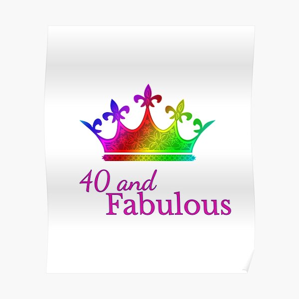 40th Birthday Queen Posters Redbubble