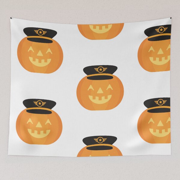 Item preview, Spooky Carved Pumpkin Pilot, Halloween Pilot Carved Pumpkin Gifts designed and sold by treasures83.