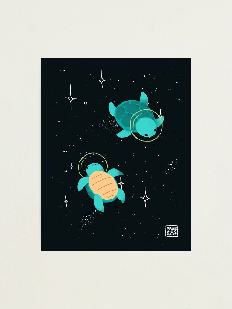 Thumbnail 1 of 3, Photographic Print, Space Turtles designed and sold by Vierkant.
