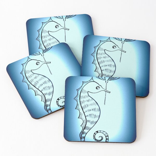 Item preview, seahorse bearing a lotus designed and sold by cathyartist.