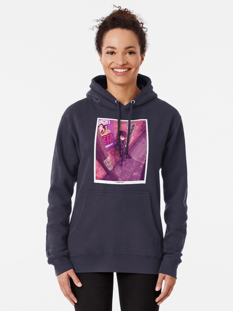 Vista alternativa de Sudadera con capucha The Wall by Fran Ferriz