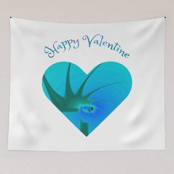 Item preview, Happy Valentine Fractal Design Heart and Love and Valentine's Day designed and sold by BrunoWeicker.