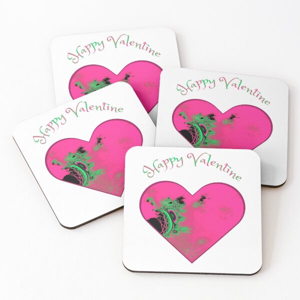 Item preview, Happy Valentine Fractal Design Heart and Love and Valentine's Day designed and sold by BrunoWeicker.