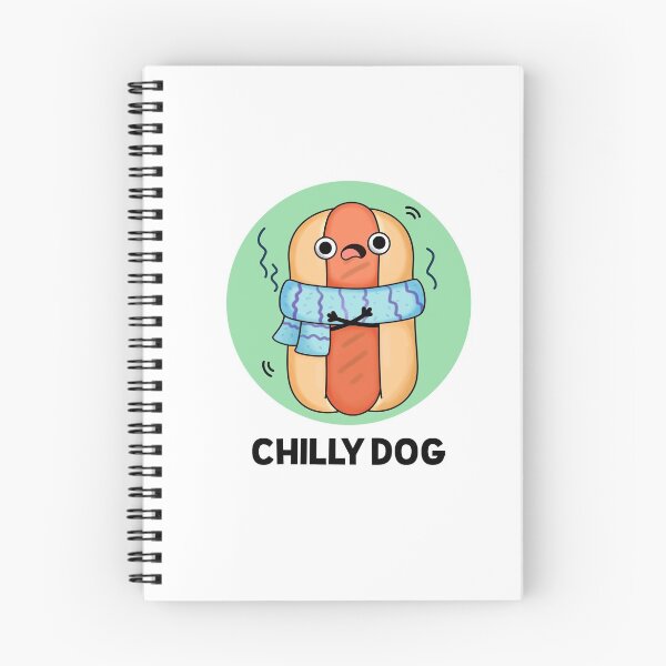 Item preview, Chilly Dog Funny Chili Hot Dog Puns  designed and sold by punnybone.