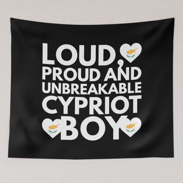 Item preview, I am Cypriot Boy Loud, Proud and Unbreakable designed and sold by HelloFromAja.