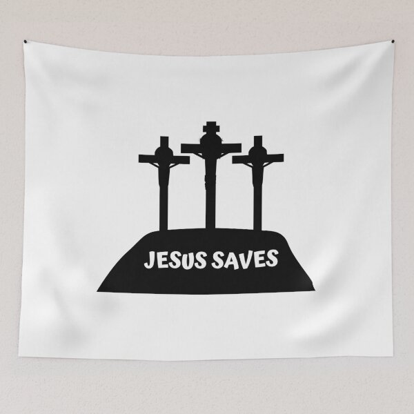 Item preview, Jesus saves, gift, gift idea, present designed and sold by Rautee.