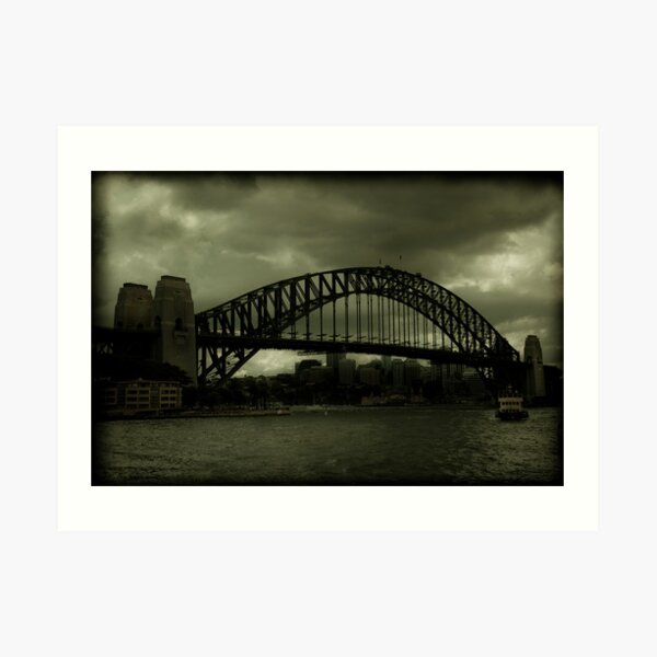 Sydney Harbour Bridge and Ferry Art Print