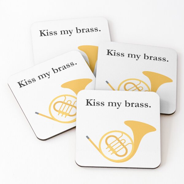 Item preview, Kiss my brass. designed and sold by Gramophone Cafe.