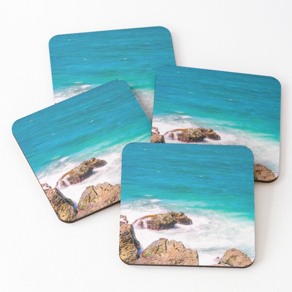 Item preview, Bright Blue Ocean Against Rocks designed and sold by ModernDigitalAU.