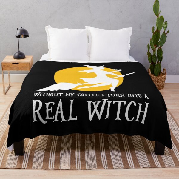 Item preview, Without My Coffee I Turn Into A Real Witch Funny Halloween product designed and sold by jakehughes2015.