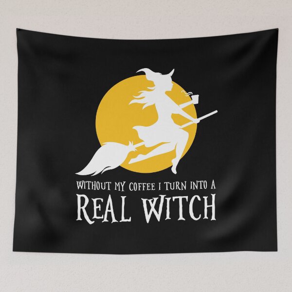 Item preview, Without My Coffee I Turn Into A Real Witch Funny Halloween product designed and sold by jakehughes2015.
