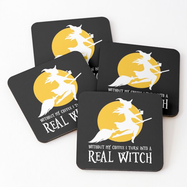 Item preview, Without My Coffee I Turn Into A Real Witch Funny Halloween product designed and sold by jakehughes2015.
