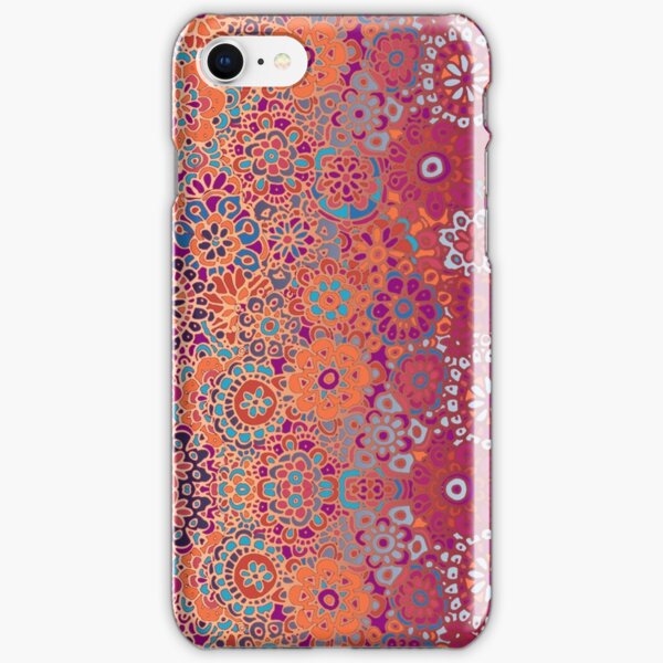 Psychedelic Ombre Flower Doodle iPhone Snap Case