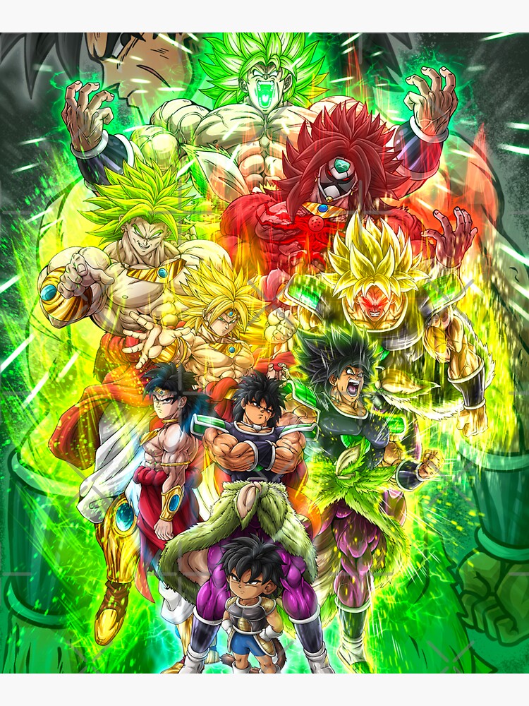 Super Saiyan Broly (Dragon Ball Z) Legacy Portrait Art Print