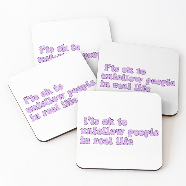 Item preview, it’s okay to unfollow people in real life  designed and sold by itsbonnyhere.