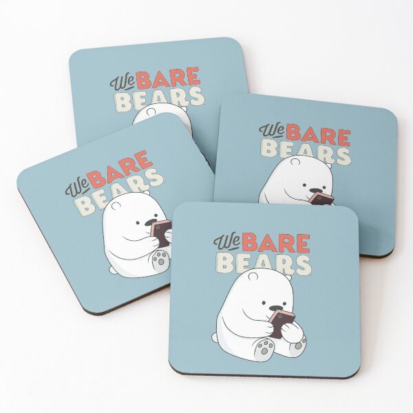 We Bare Bears - Ice Bear Coasters (Set of 4)