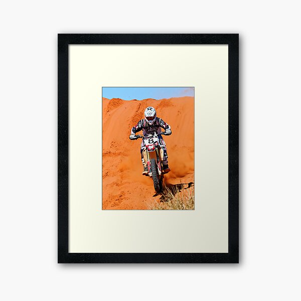 Bike 8 - Finke 2011 Day 2 Framed Art Print