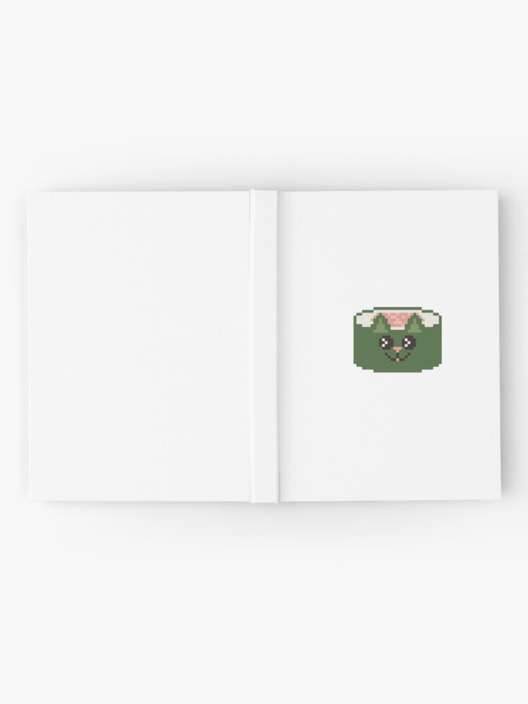 tuna maki sushi cat pixel art hardcover journal by evenstarhancock redbubble tuna maki sushi cat pixel art hardcover journal by evenstarhancock redbubble