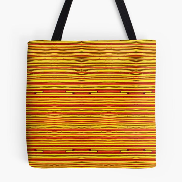 Item preview, Yellow and orange glass in stripes designed and sold by stitchling.