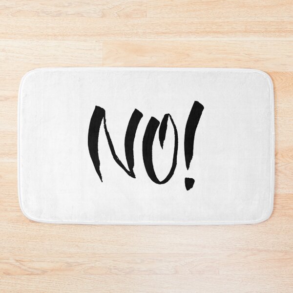 Item preview, NO type typography handwritten text designed and sold by Laura Ioana V.