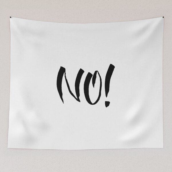 Item preview, NO type typography handwritten text designed and sold by Laura Ioana V.