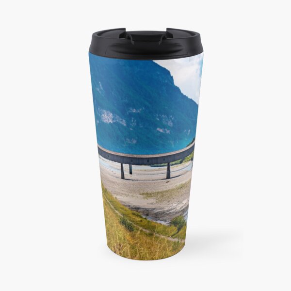 The Alte Rheinbrücke across the river Rhine Travel Mug