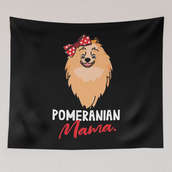 Artikelvorschau, Pomeranian Mama Dog Lover entworfen und verkauft von rafaeltto.
