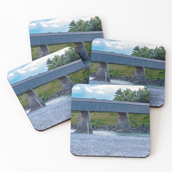 The Alte Rheinbrücke across the river Rhine Coasters (Set of 4)