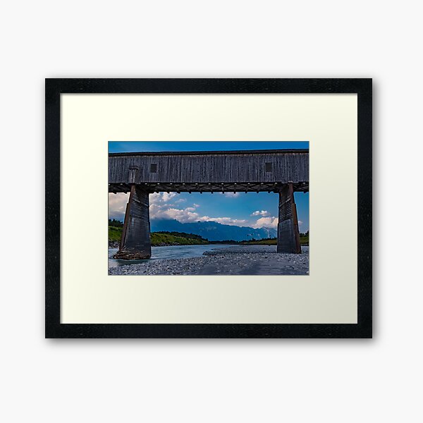 The Alte Rheinbrücke across the river Rhine Framed Art Print